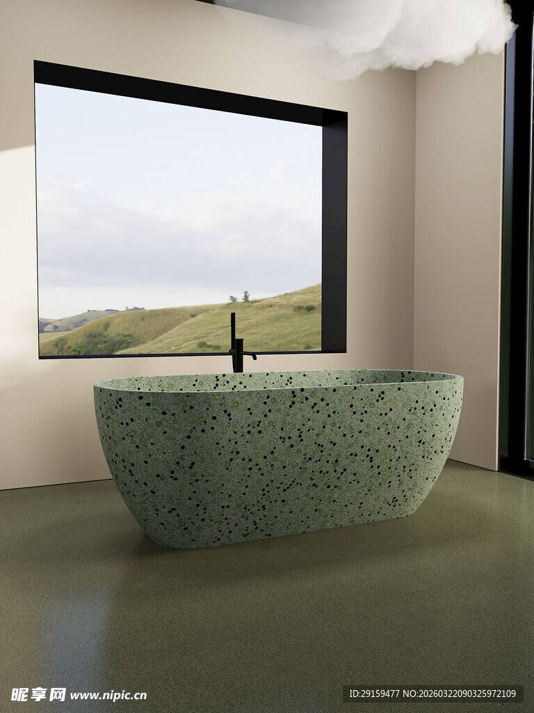 现代简约风浴室浴缸展示