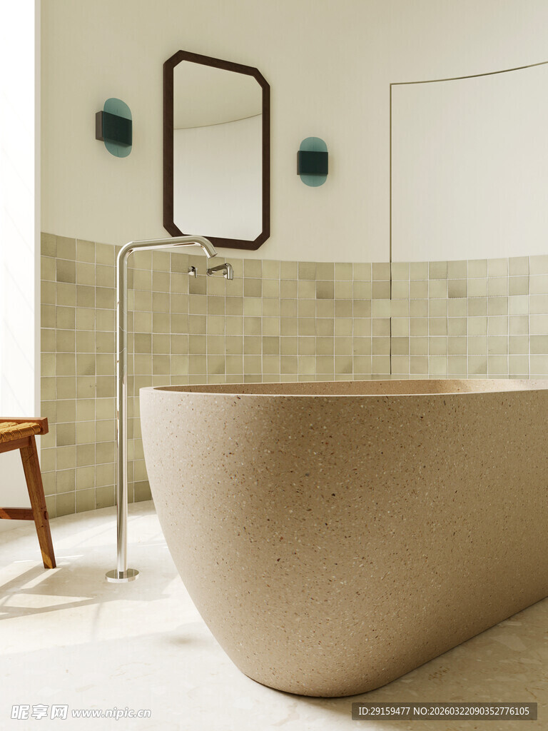 现代简约风独立式浴缸