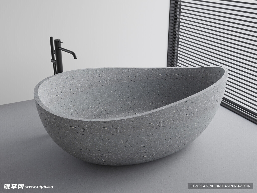 现代简约风灰色洗手盆