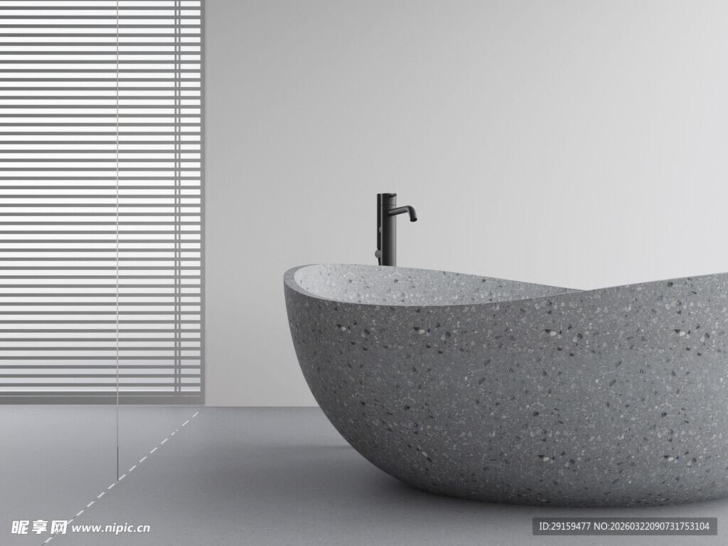 现代简约风格独立式浴缸