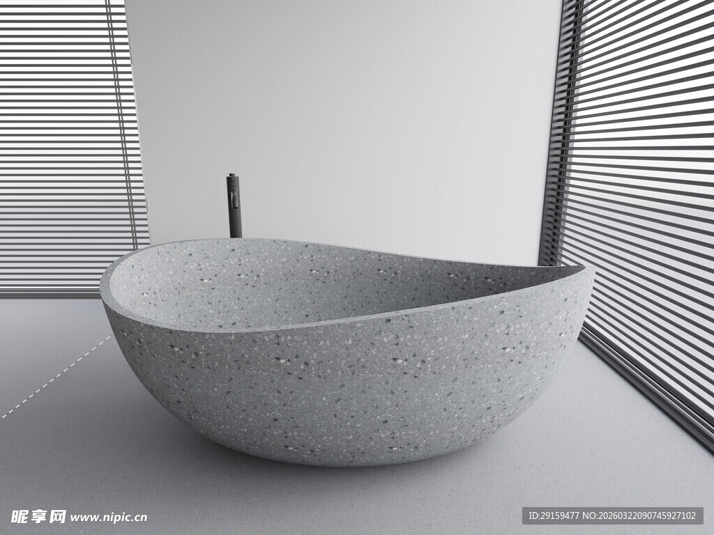 现代简约风格独立式浴缸