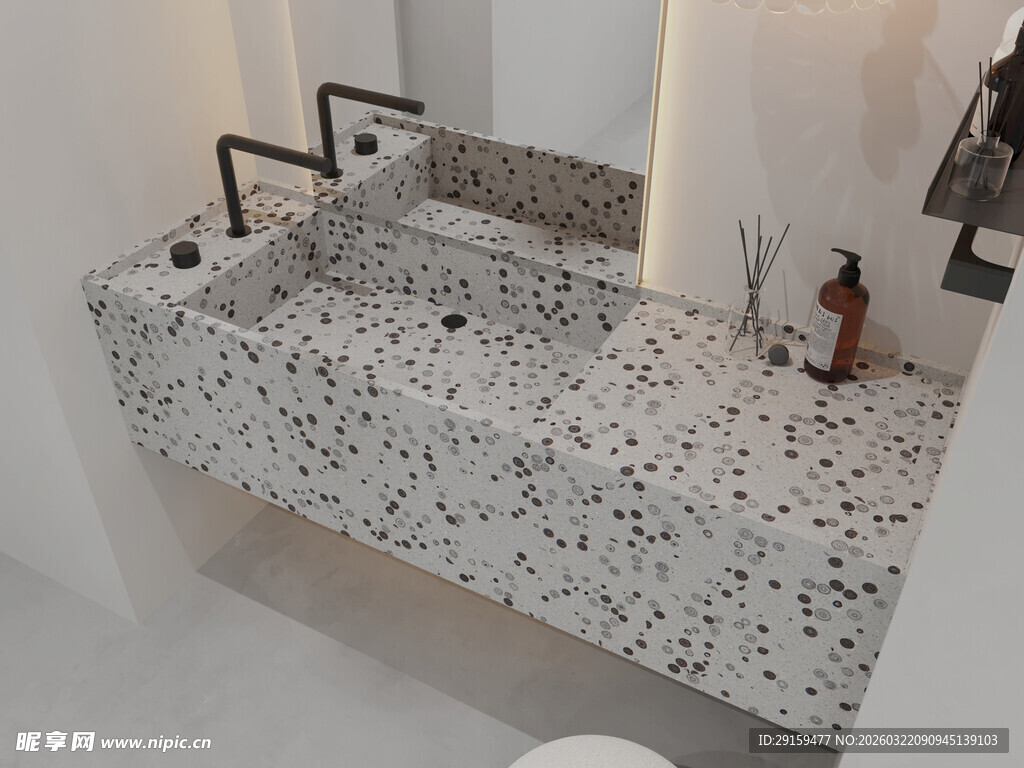 水磨石洗手台设计方案展示