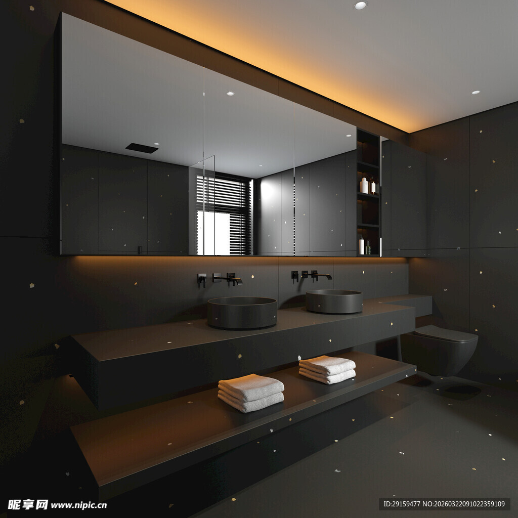 现代简约风豪华浴室空间