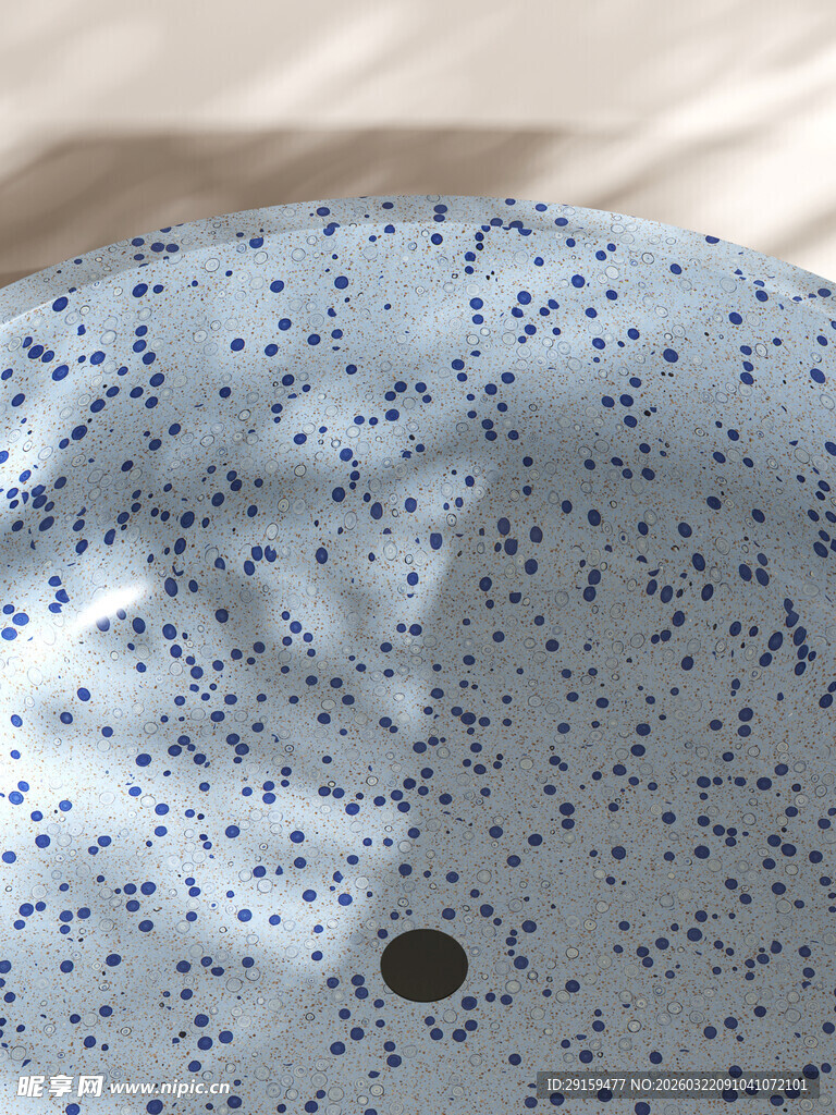 蓝点花纹陶瓷器皿