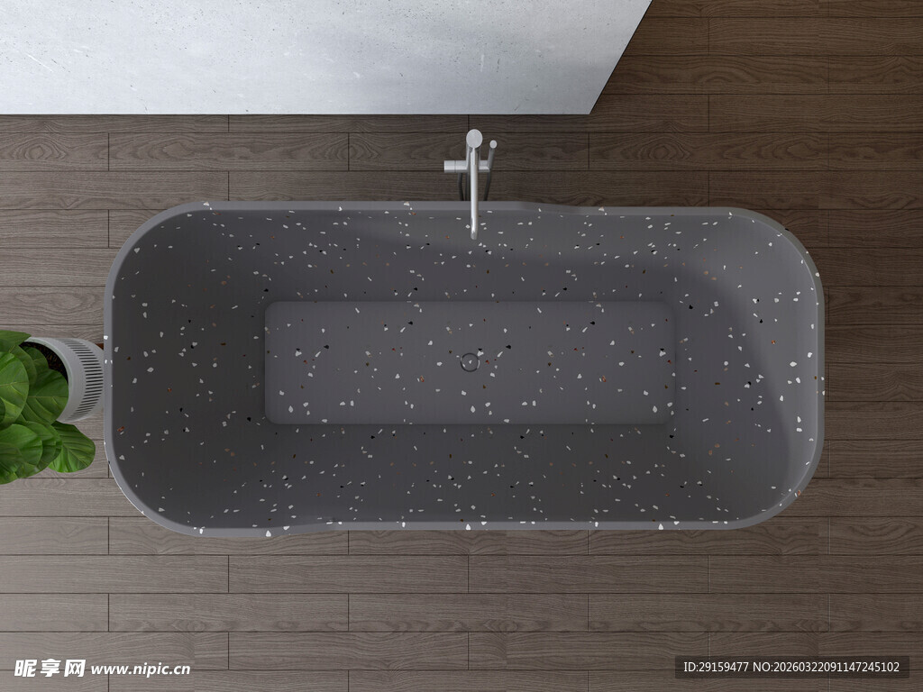 灰色长方形洗手盆特写