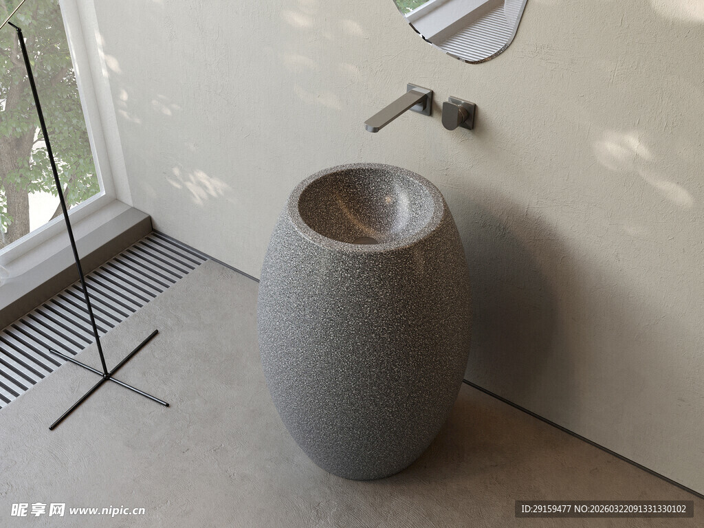 现代简约风格户外洗手台