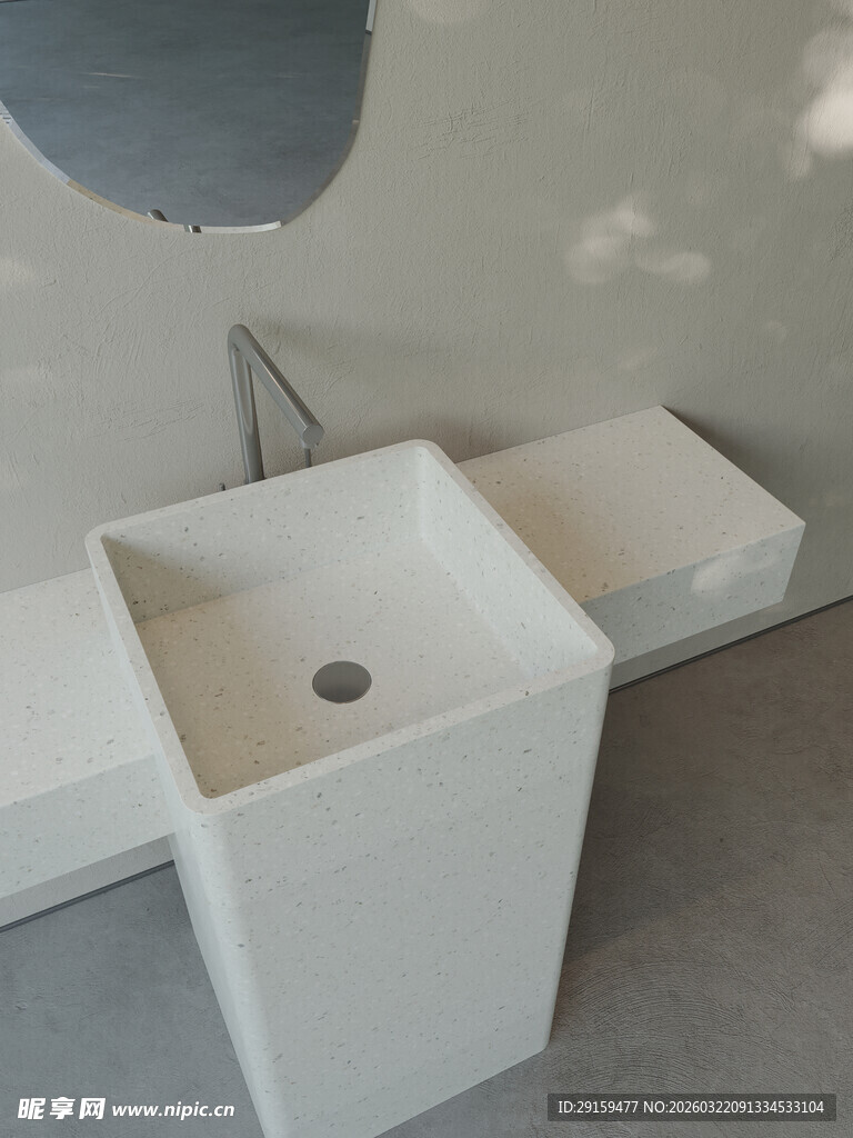 白色洗手台展示