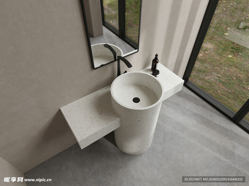 现代简约风洗手台设计