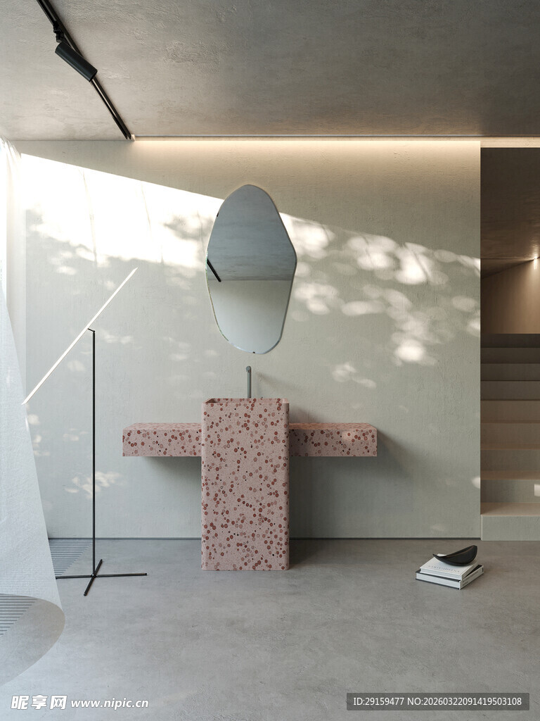 现代简约风格室内洗手台