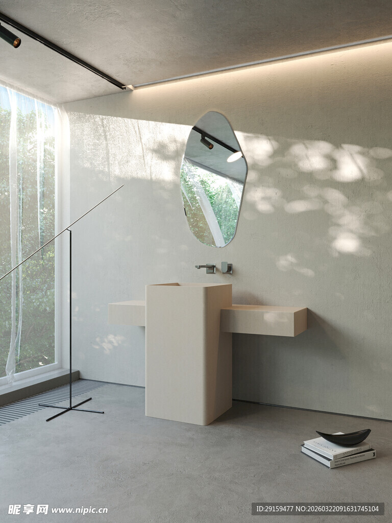 简约现代风格浴室洗手台