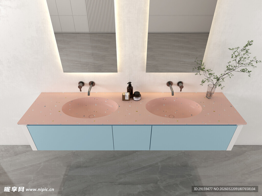 双盆洗手台设计展示