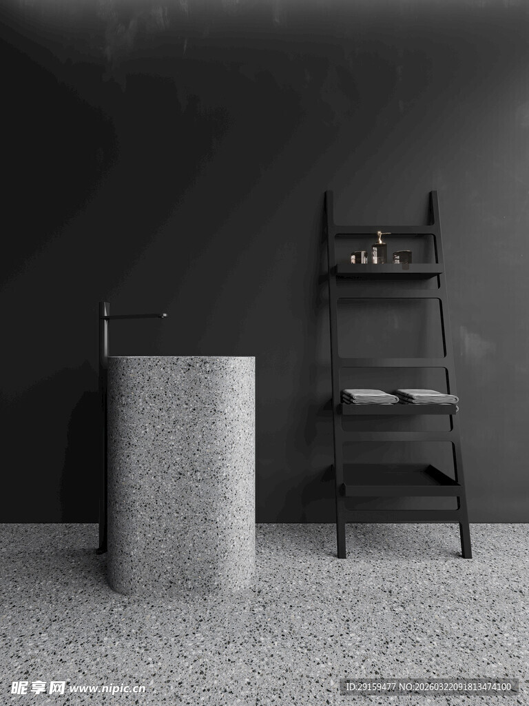 简约工业风室内置物场景