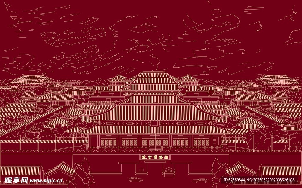 故宫古建筑群壮丽景观