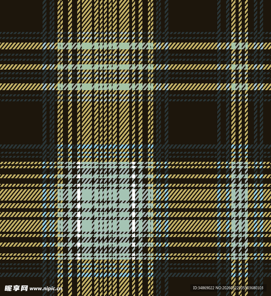 复古格纹图案