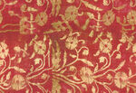 红色底金色花纹精美织物