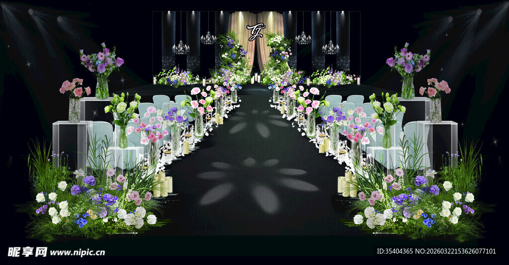 浪漫花卉婚礼布置