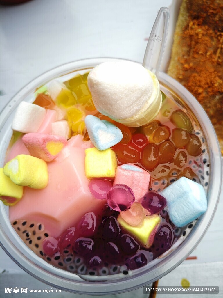 缤纷棉花糖果味气泡冰粉