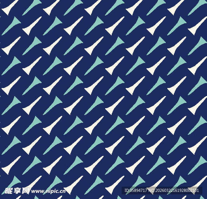 蓝白几何线条无缝图案