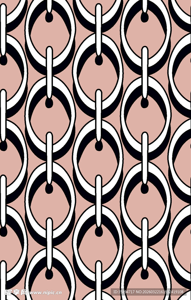 几何环形图案纹理设计