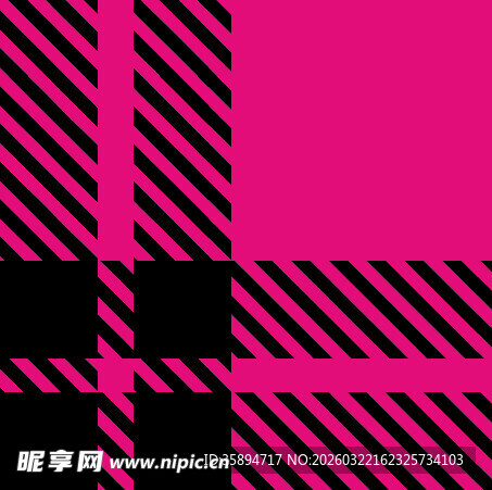 粉色黑条纹格子图案背景