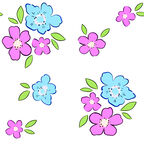 多彩小花装饰图案