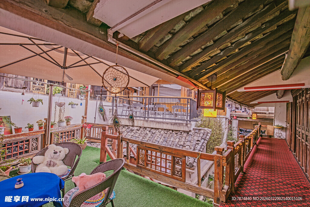 户外露台休闲场景布置