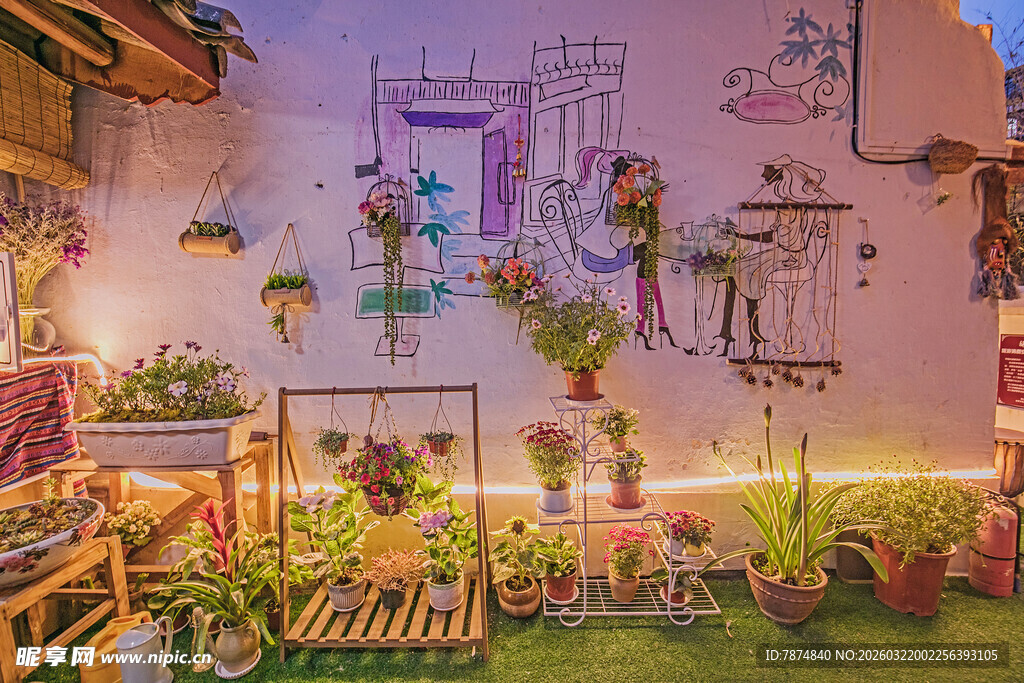 温馨阳台绿植装饰景观