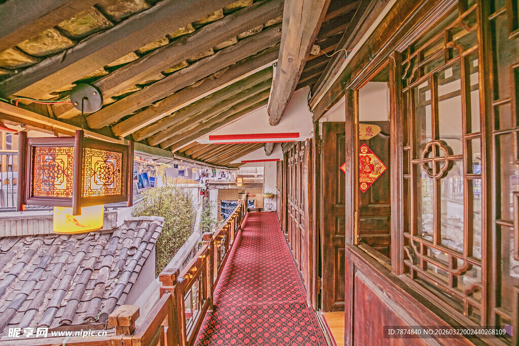 古色古香的中式走廊