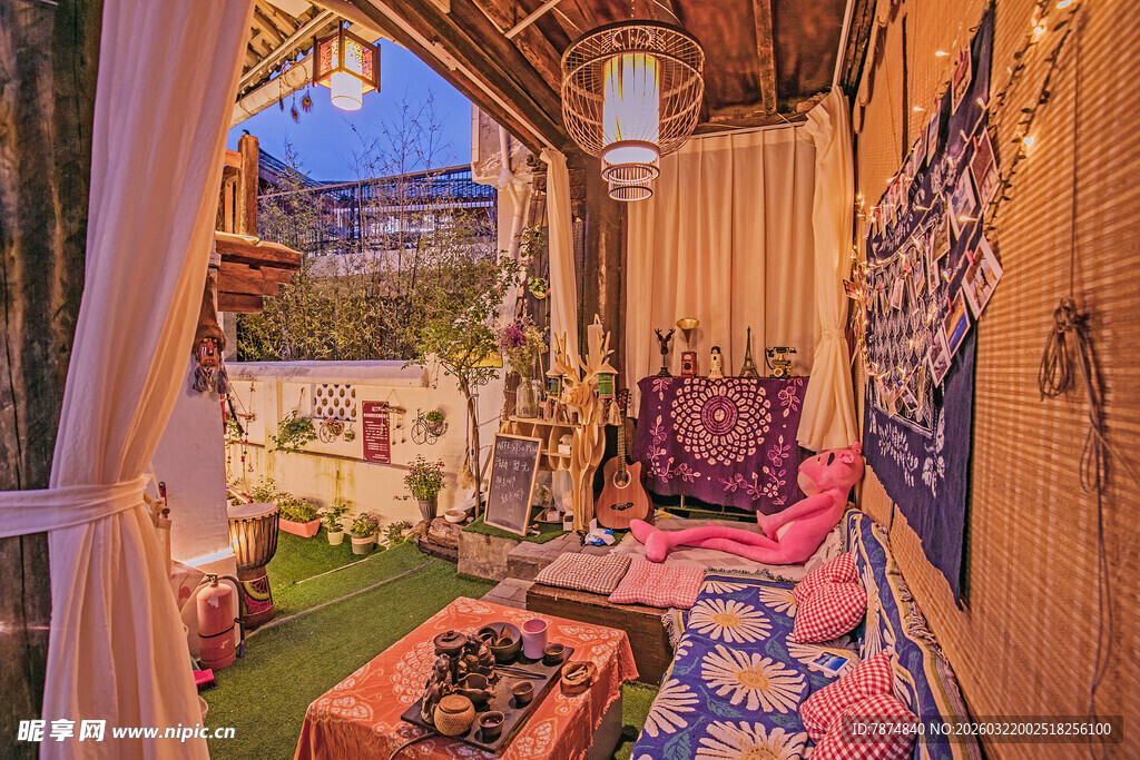 温馨异域风露台休闲空间