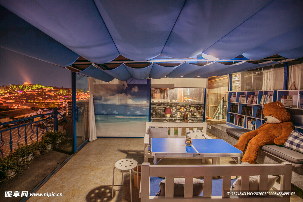 梦幻海洋主题儿童卧室