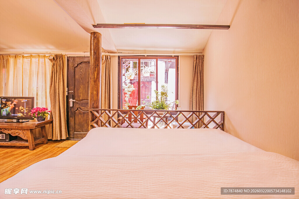 温馨卧室室内场景展示