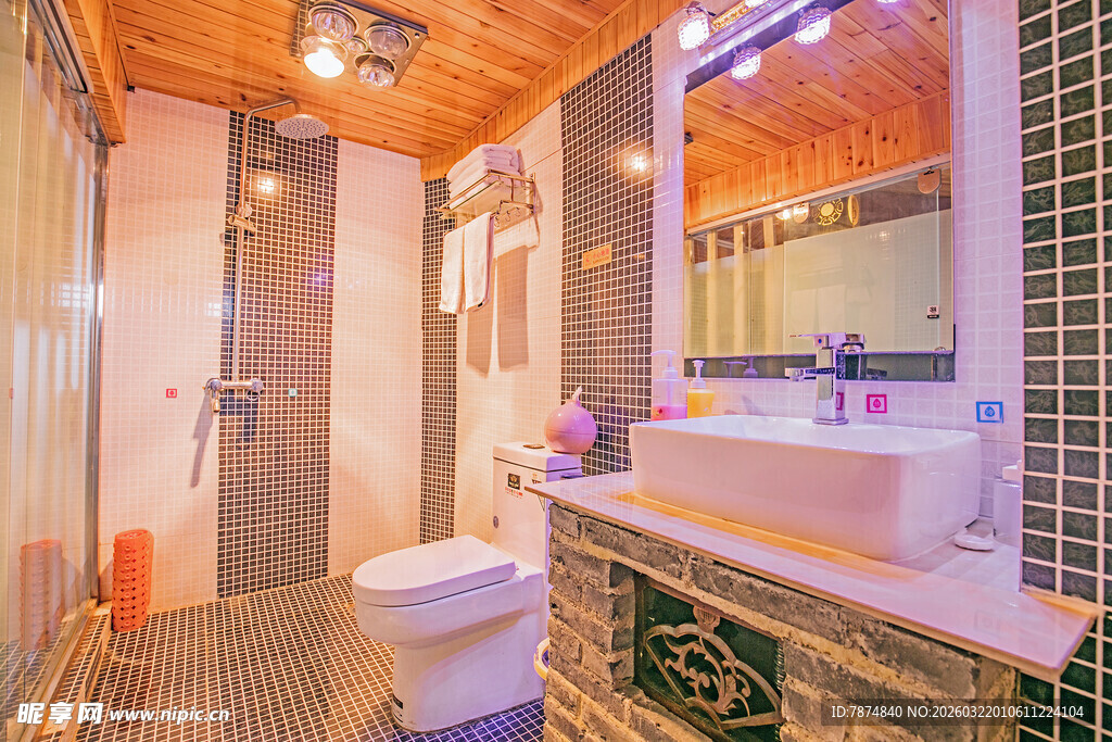 现代风格温馨浴室空间