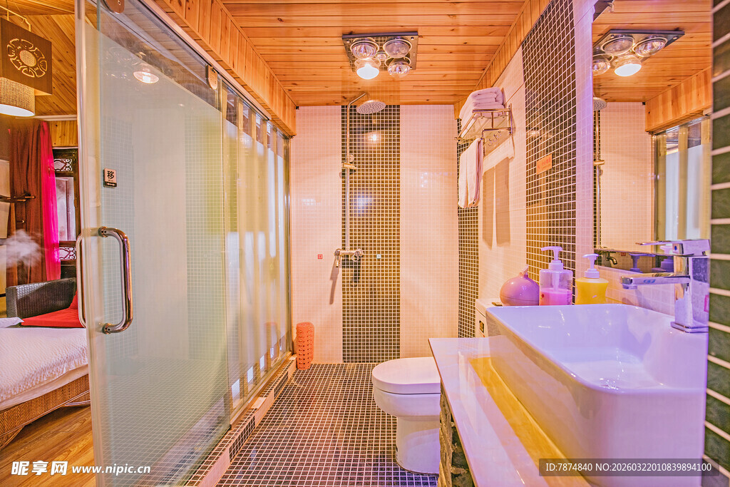 现代风格温馨浴室空间