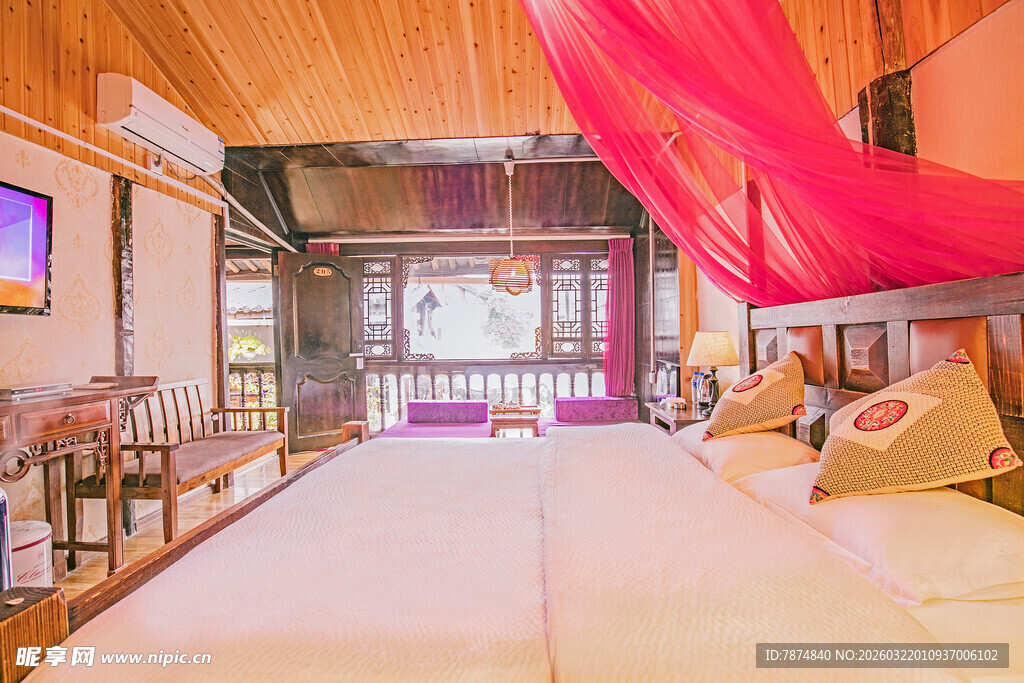 古风雅致卧室温馨场景