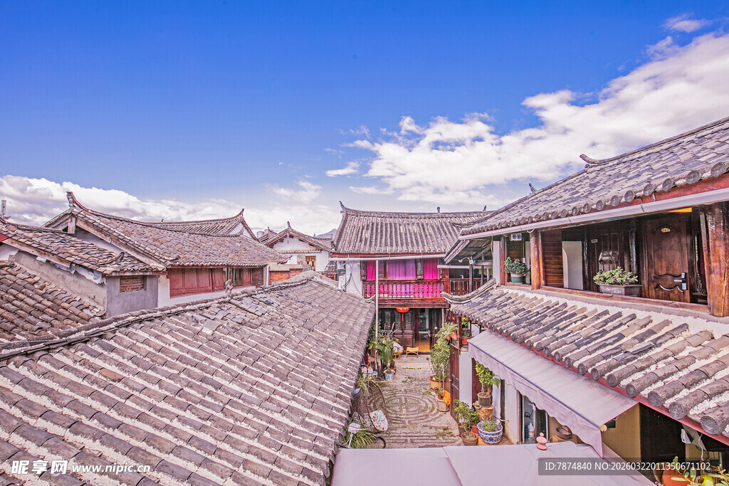 古村落屋顶风光