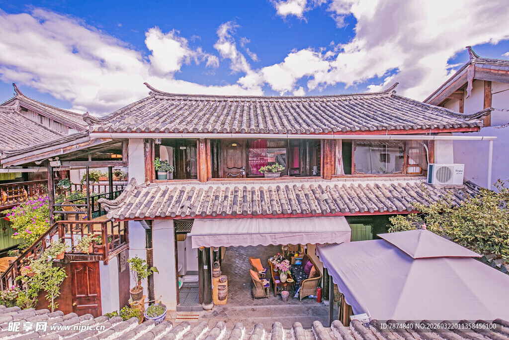 中式传统庭院建筑景观