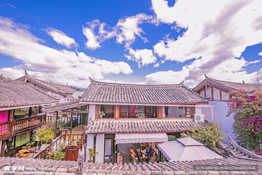 古色古香的中式传统建筑群