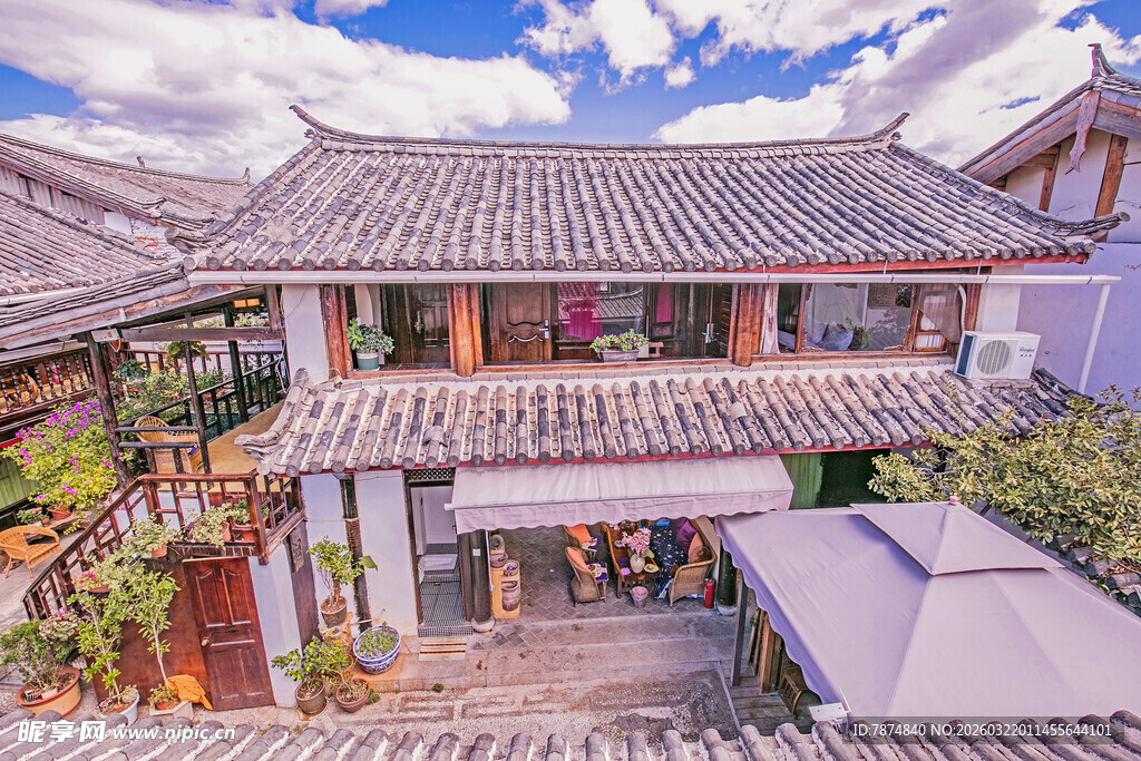 中式传统庭院建筑景观