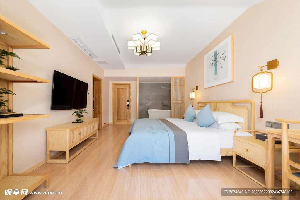 简约温馨的舒适卧室空间