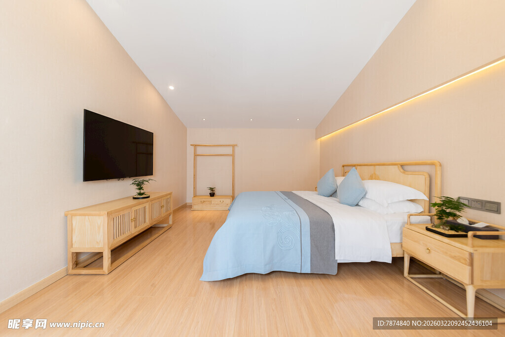 简约温馨卧室室内空间展示