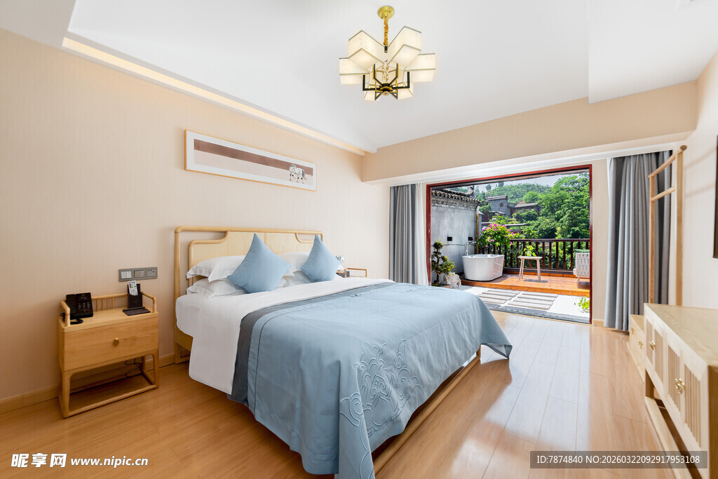 温馨明亮的现代风格卧室