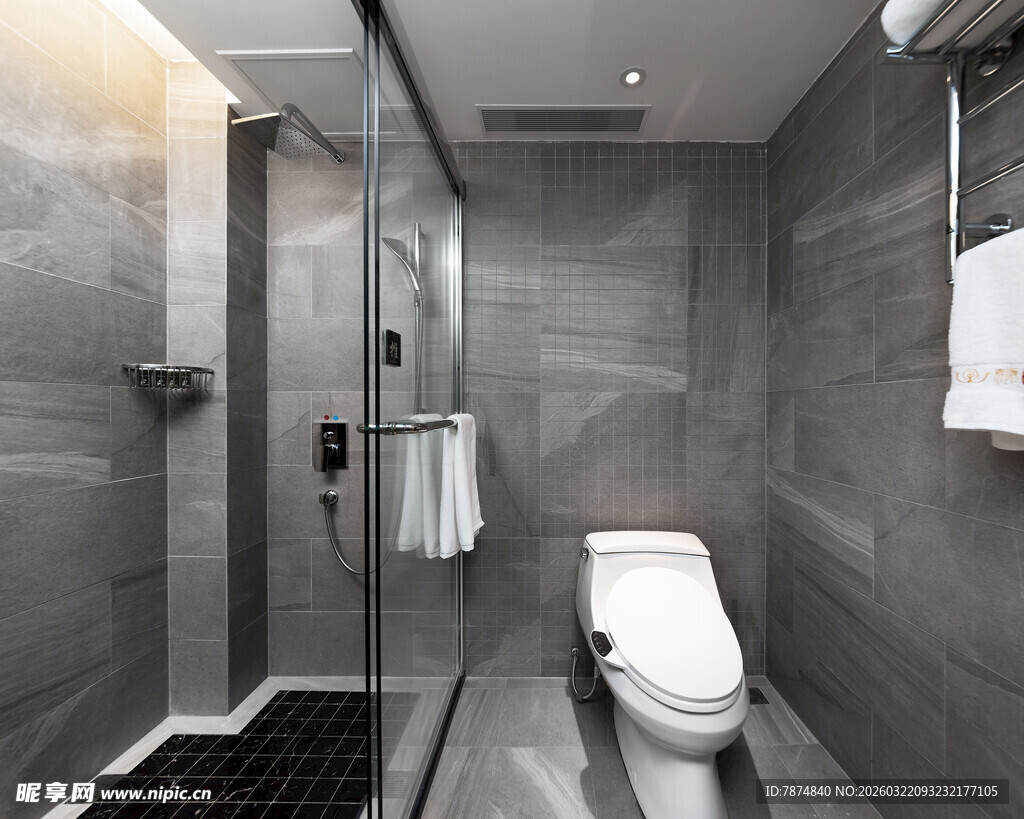 现代简约风灰色系卫生间