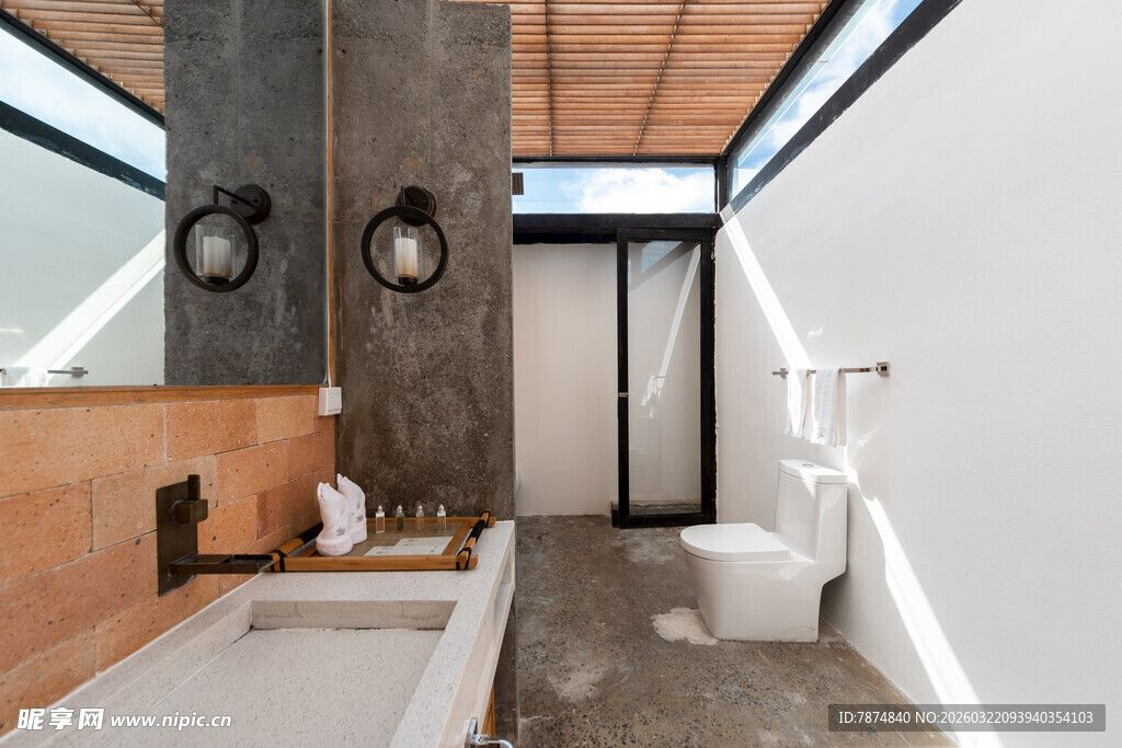 现代简约风浴室一角