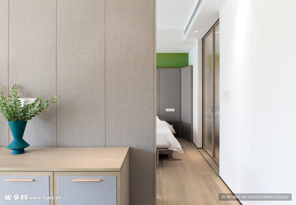 简约卧室过道室内设计图