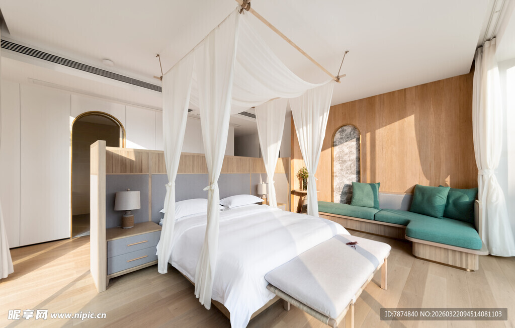 现代简约风卧室温馨空间