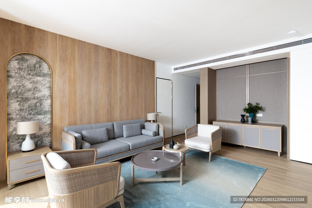 现代简约风客厅室内设计