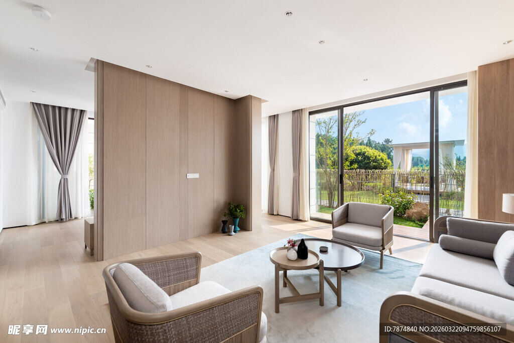 现代简约风格客厅室内景