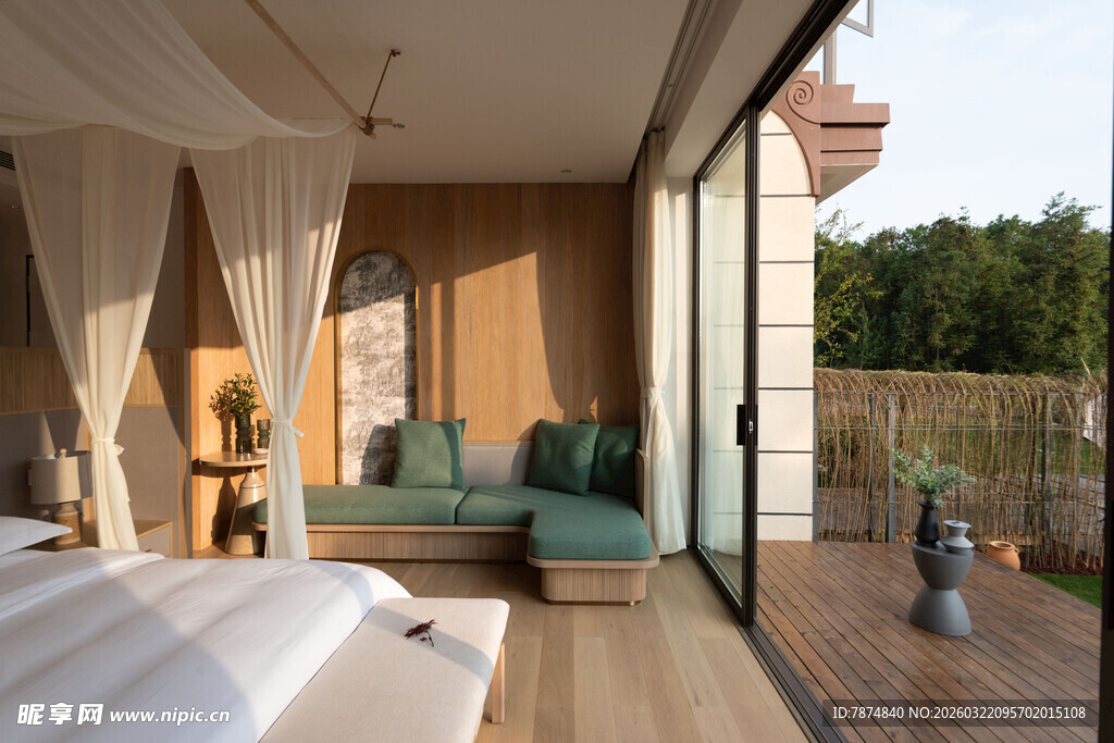 现代简约风阳台休憩空间