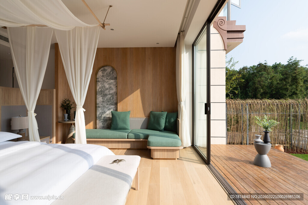 现代简约风露台休憩空间