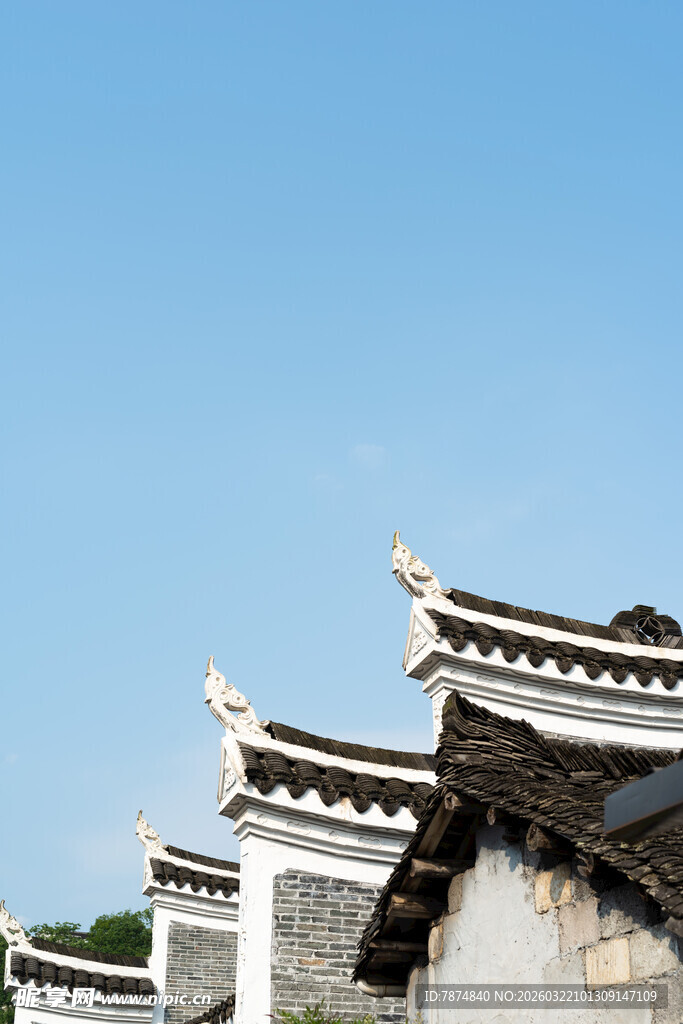 中式古建筑屋顶风貌